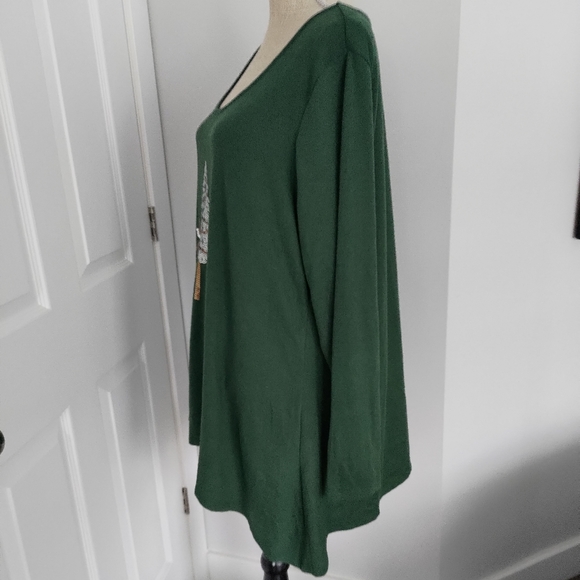 Christmas Tunic sweater top plus size - Picture 2 of 3